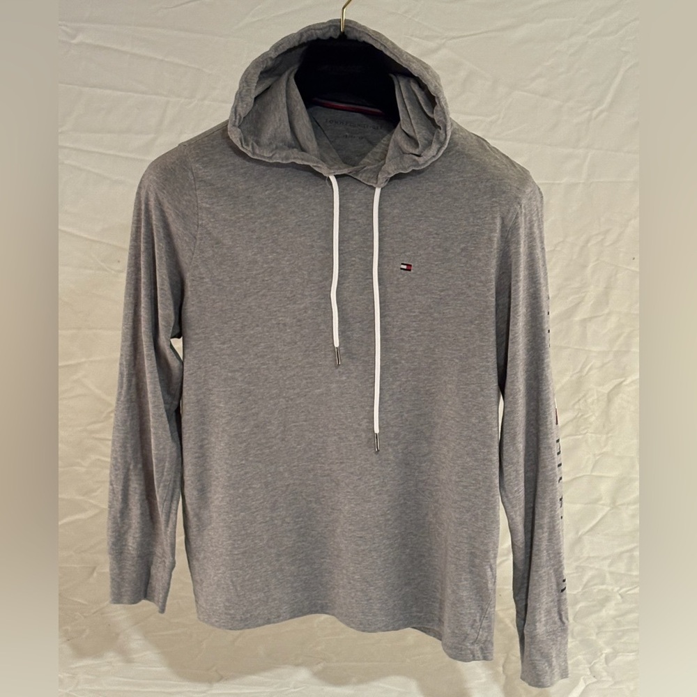 Tommy Hilfiger Heather Gray Men's Hooded Tee